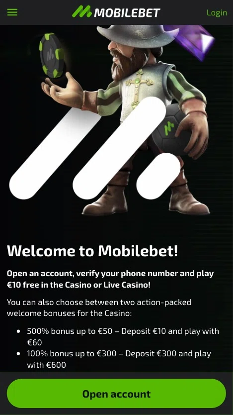 Mobilebet velkomstbonus