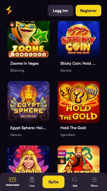 Zoome Casino Spilleautomater