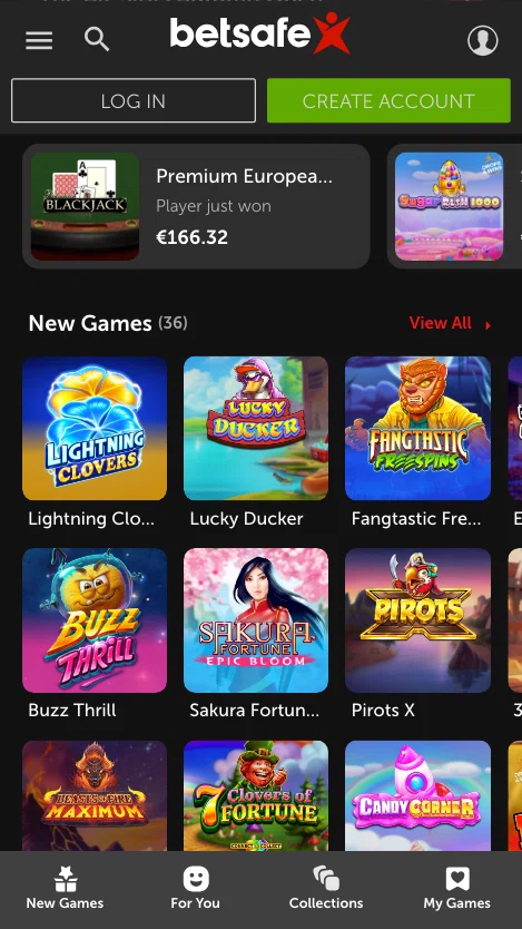 Betsafe Casino Spilleautomater