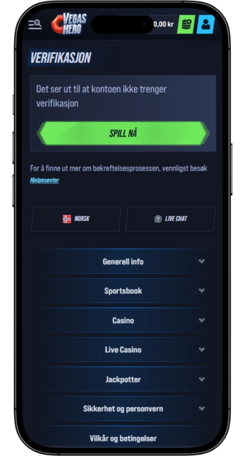 Last opp ID VegasHero