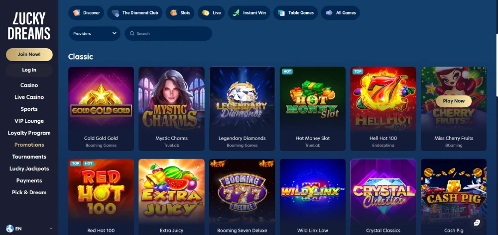 Spilleautomater Lucky Dreams