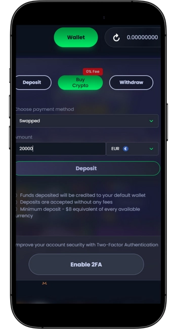 Sett inn et stort innskudd
