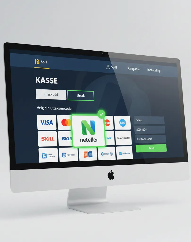 Gå til uttaksdelen på beste Neteller casinoer